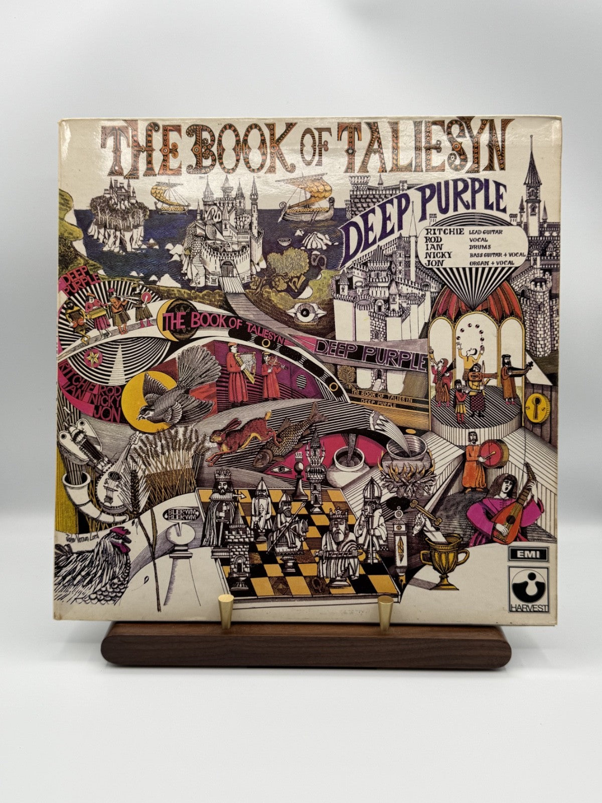Deep Purple Book Of Taliesyn LP SHVL 751 UK A1G/B1G - VG+/VG+