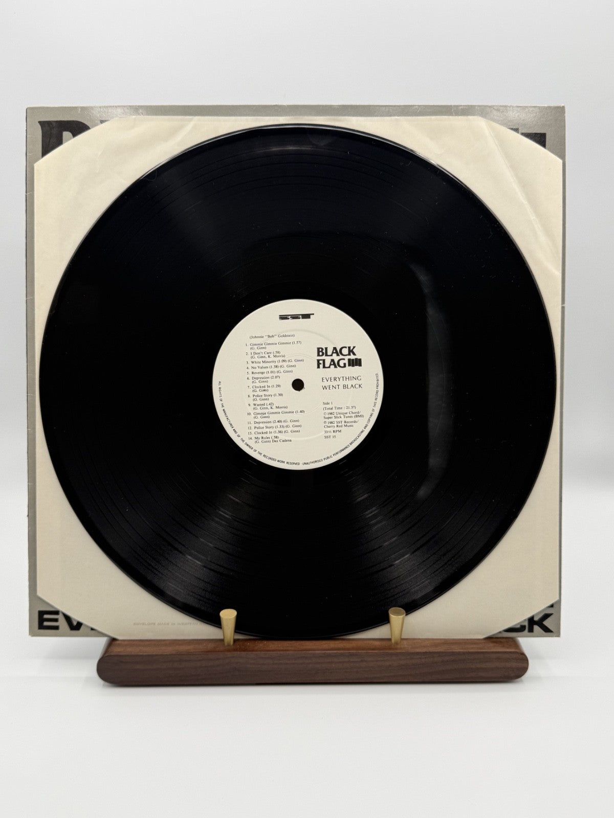 Black Flag Everything Went Black LP Vinyl Record SST 015 UK 1983 - EX/EX