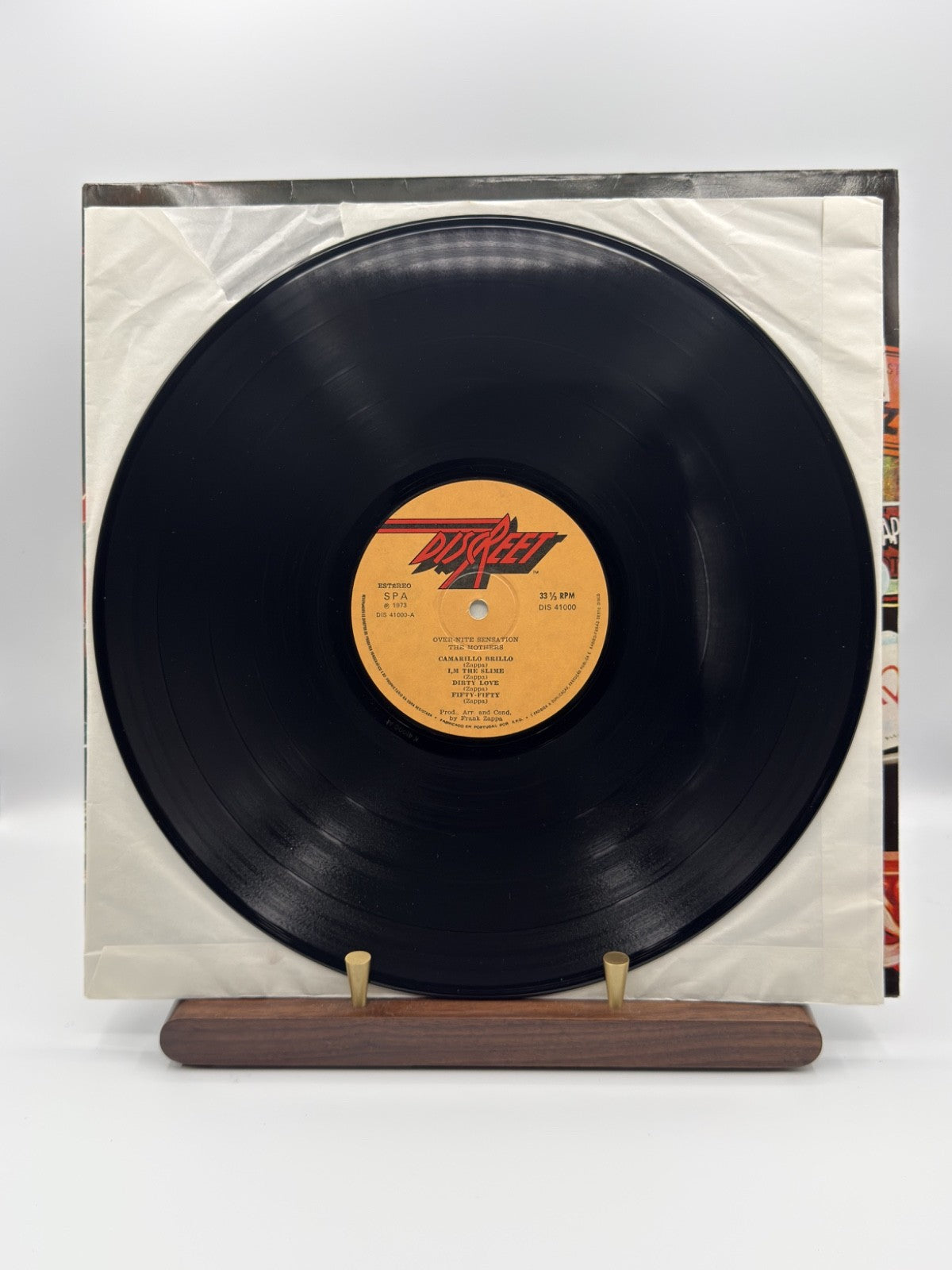 The Mothers Over-Nite Sensation LP DIS 41000 Portugal 1981 - EX/EX