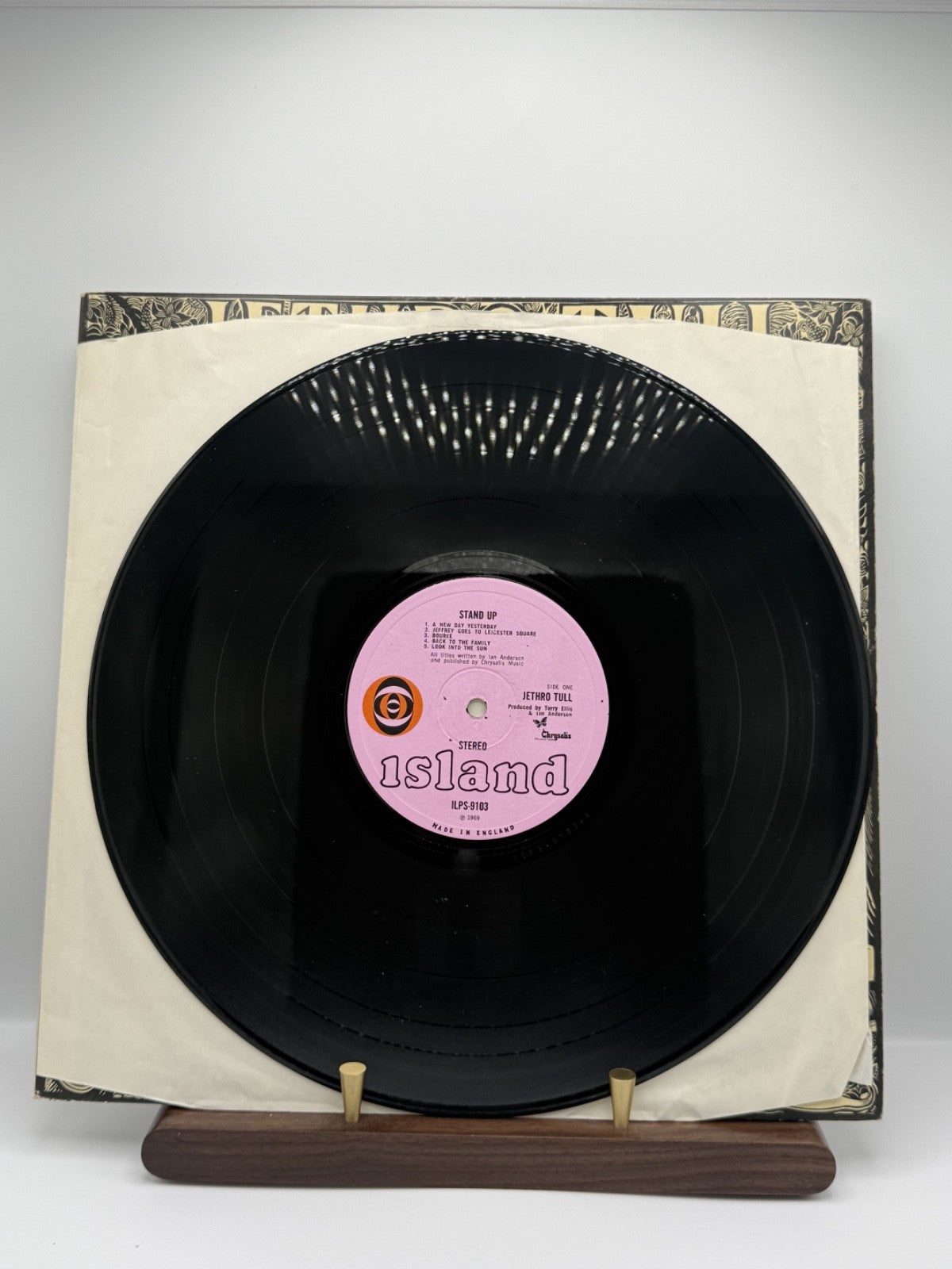 Jethro Tull Stand Up Vinyl LP ILPS 9103 UK 1st Press Pink Eye Pop-Up EX/VG+