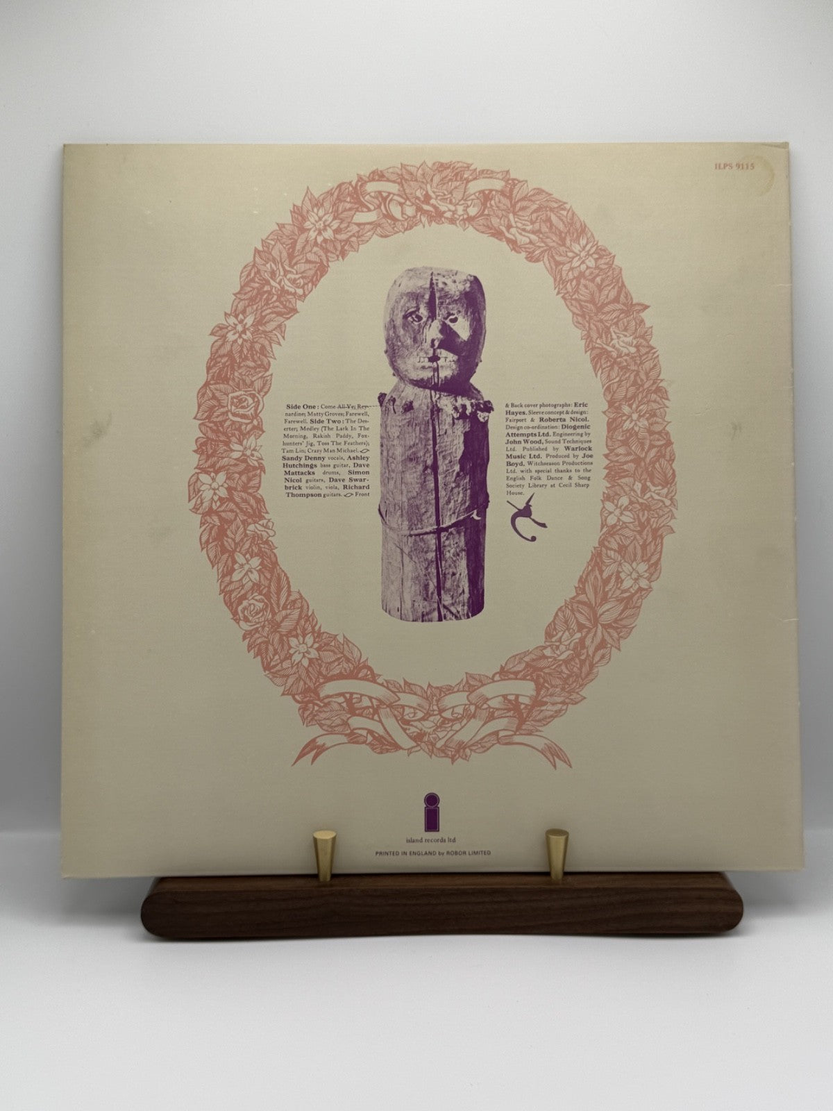 Fairport Convention Liege & Lief Vinyl LP Island ILPS 9115 UK 70s Reissue EX/EX