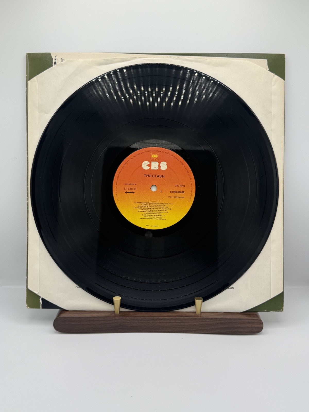The Clash Self Titled Vinyl LP CBS 82000 UK 1st Issue Sunburst Label A5/B3 VG+/V