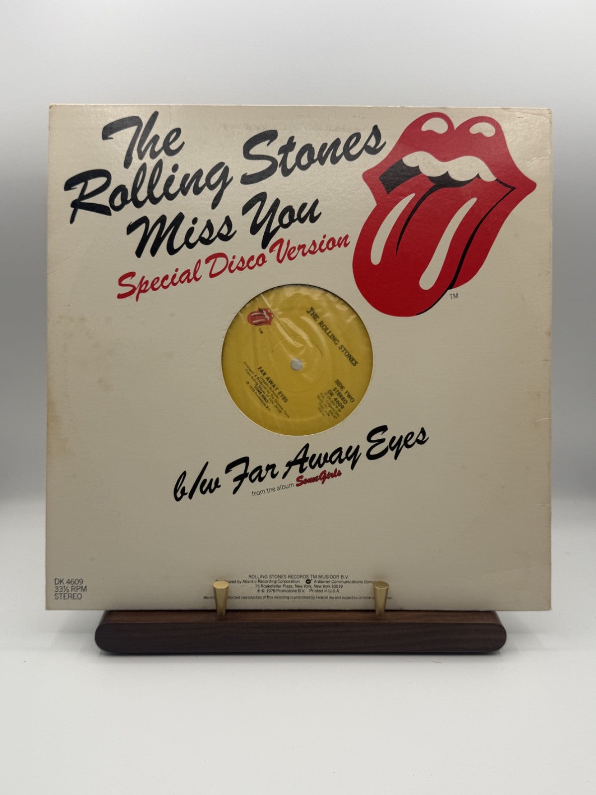 Rolling Stones Miss You Special Disco Version 12" DK 4609 US 1978 - VG+/VG+