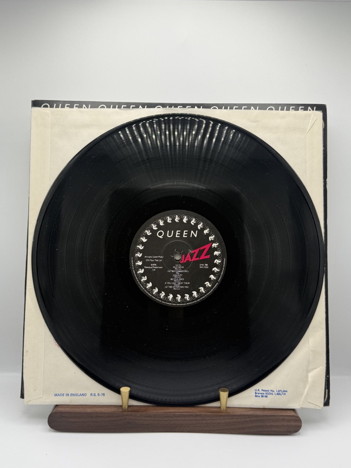 Queen Jazz Vinyl LP EMA 788 UK 1st Press Sterling 1U/1U Inner No Poster VG+/VG+