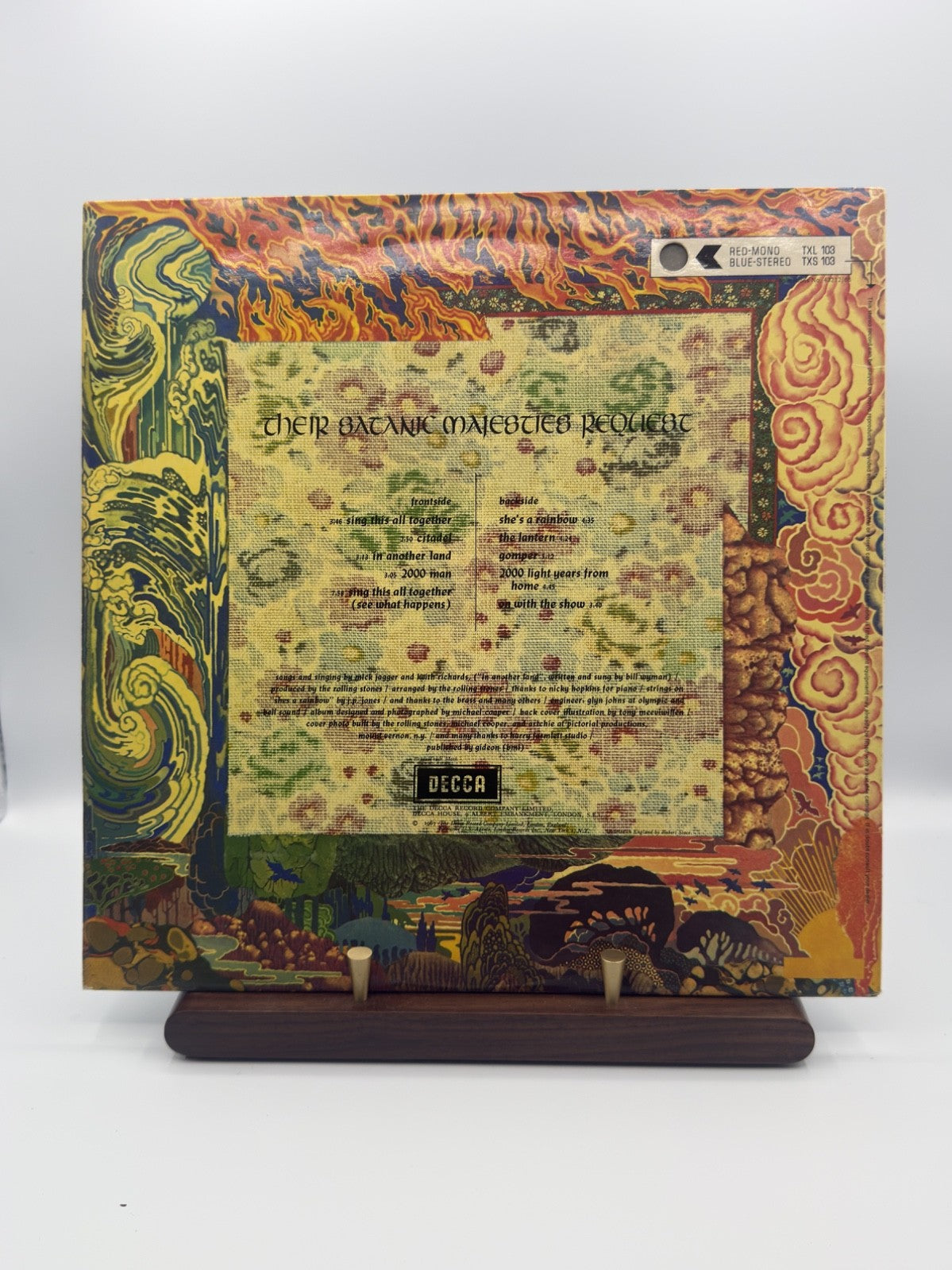 Rolling Stones Their Satanic Majesties Request LP TXS 103 UK 4K/7K - VG+/VG(+)