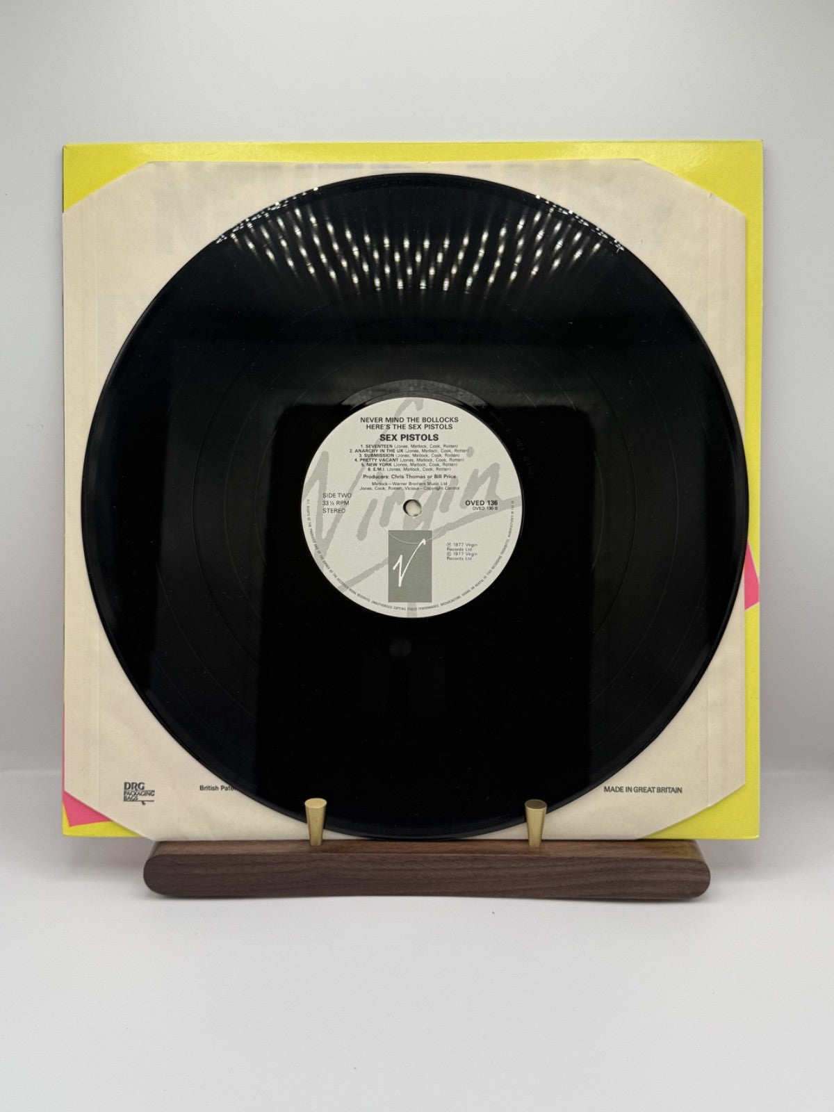 Sex Pistols Never Mind The Bollocks LP OVED 136 UK Reissue Virgin EX/EX