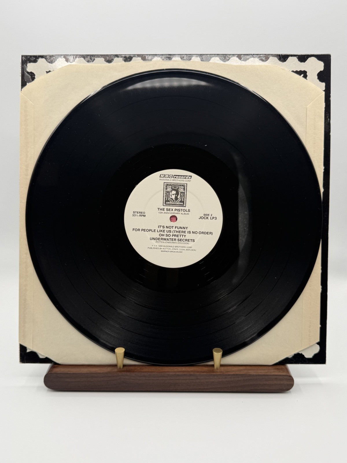 Sex Pistols 10th Anniversary Album LP Vinyl Record JOCK LP 3 - EX/EX
