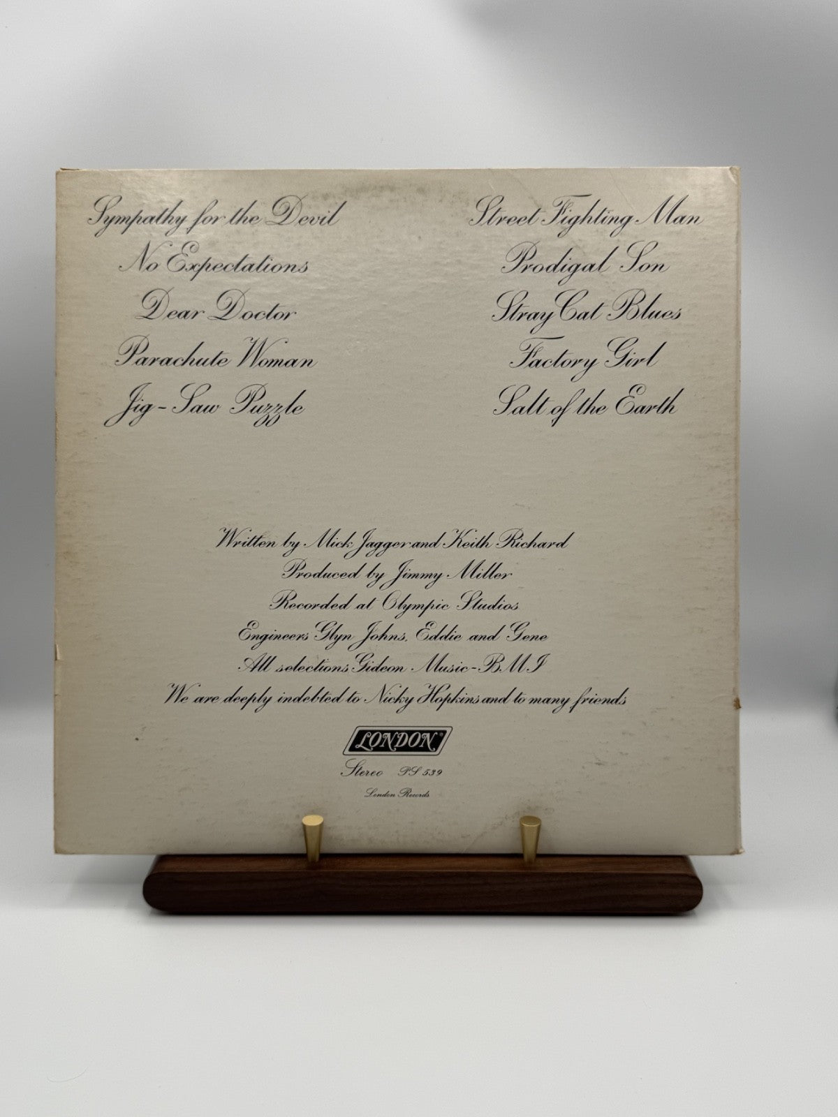 Rolling Stones Beggars Banquet LP PS 539 Canadian London FFRR - VG+/VG(+)