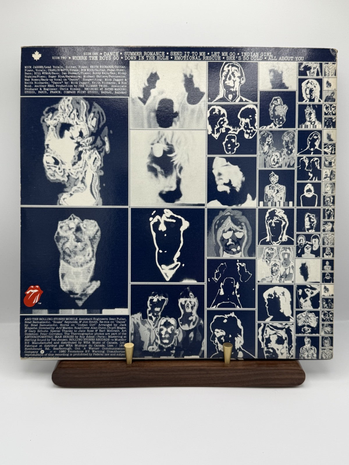 Rolling Stones Emotional Rescue LP Canadian Sterling Master Poster VG+ XCOC16015