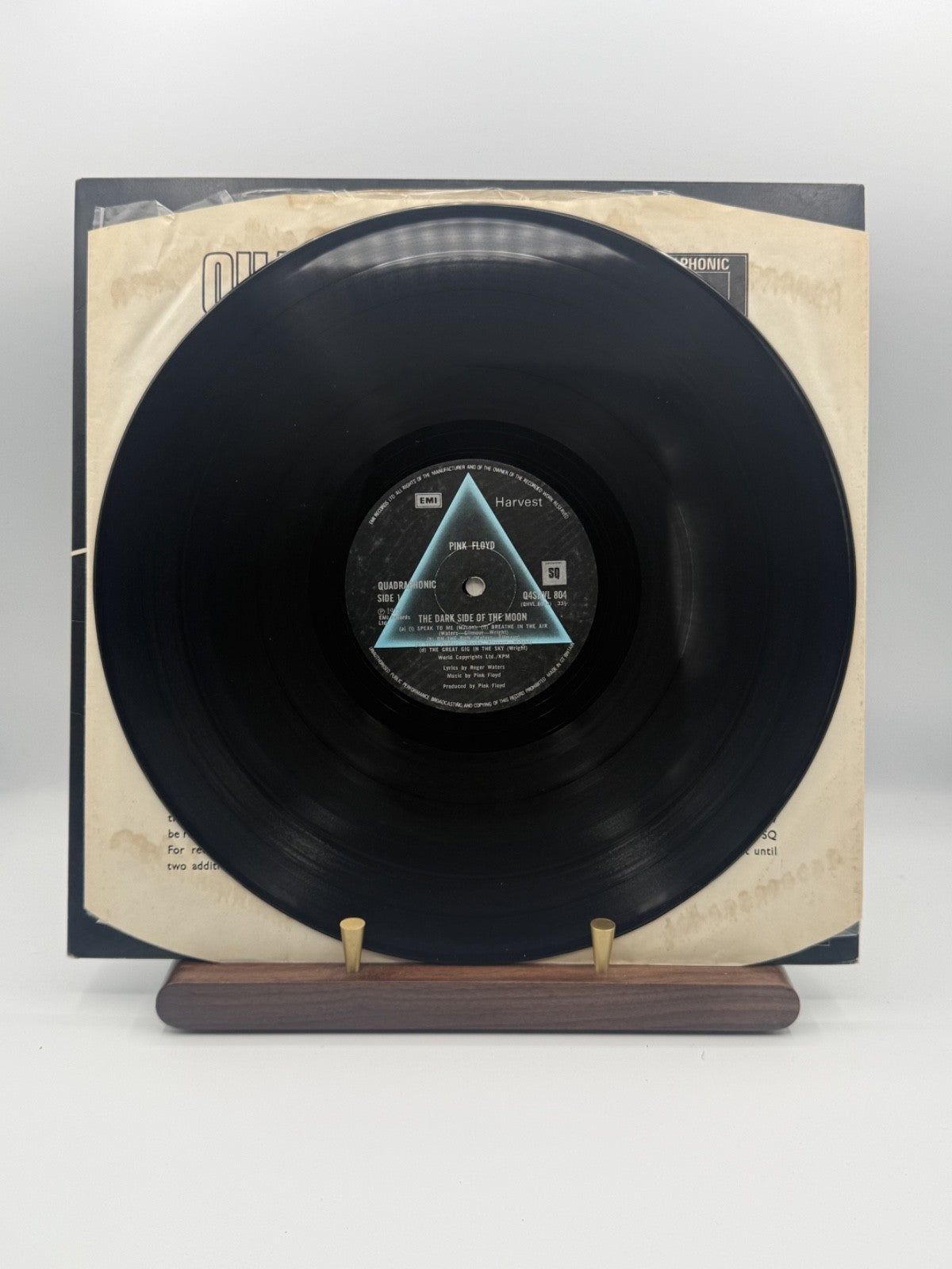 Pink Floyd Dark Side Of The Moon LP Q4SHVL 804 UK 1973 Quad - VG++/VG+