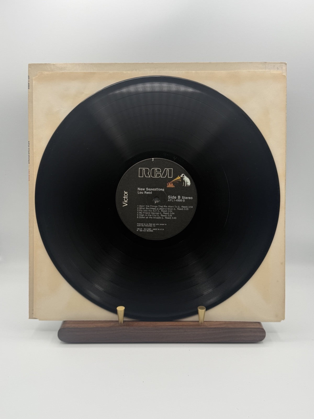 Lou Reed New Sensations LP AFL1-4998 US 1984 Indianapolis STERLING - VG+/EX