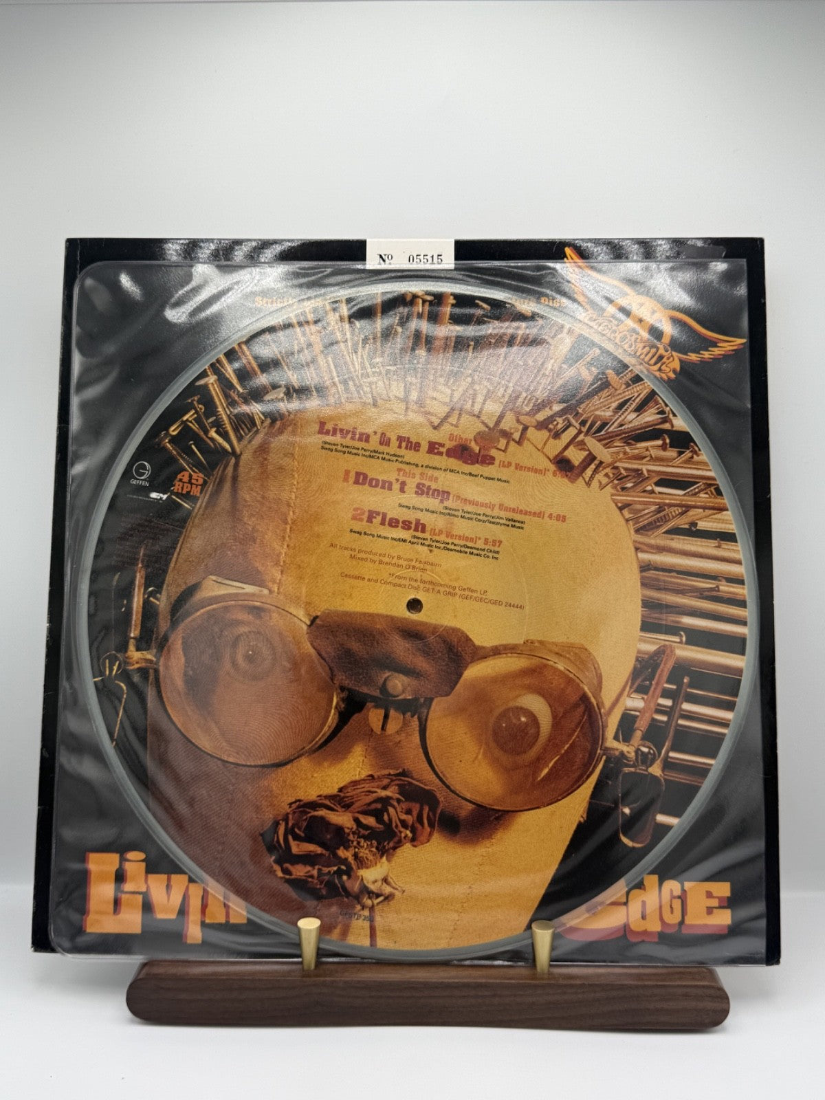 Aerosmith Livin' On The Edge 12" Picture Disc GFSTP 35 UK 1993 Ltd Edition EX/EX