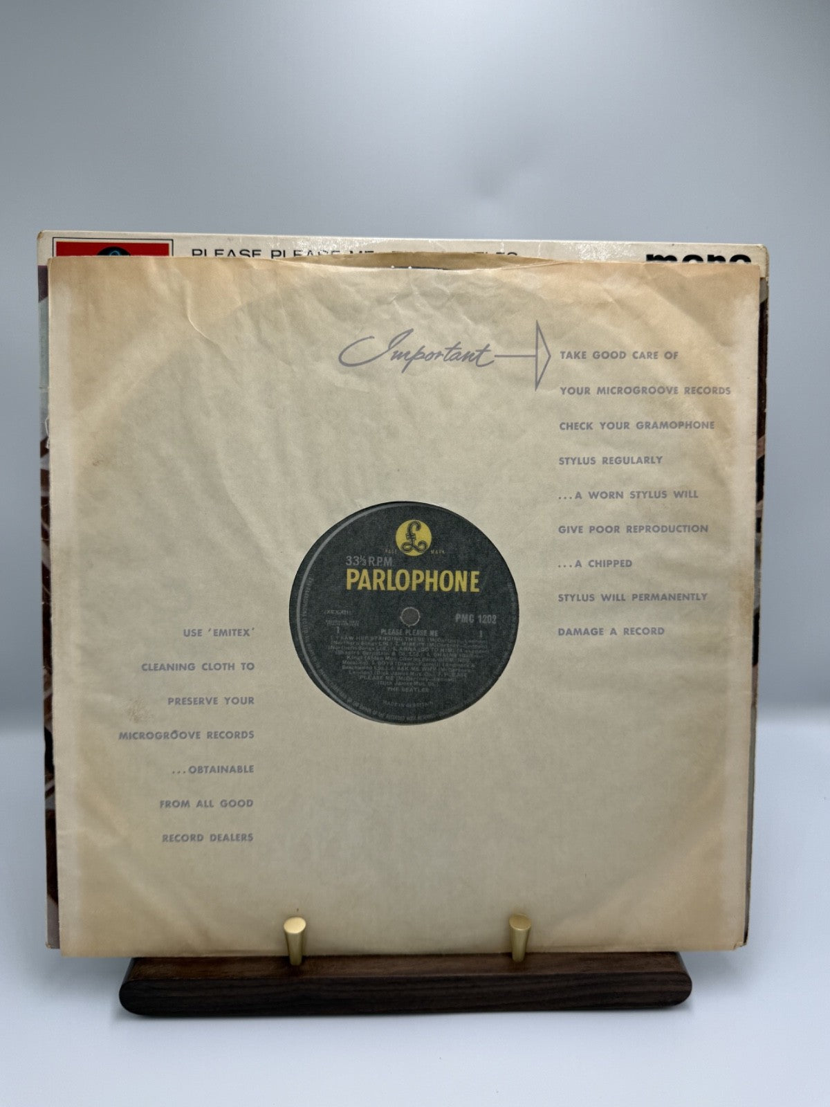 The Beatles Please Please Me UK Mono 1963 4th Press PMC1202 1N/1N EX+/EX+