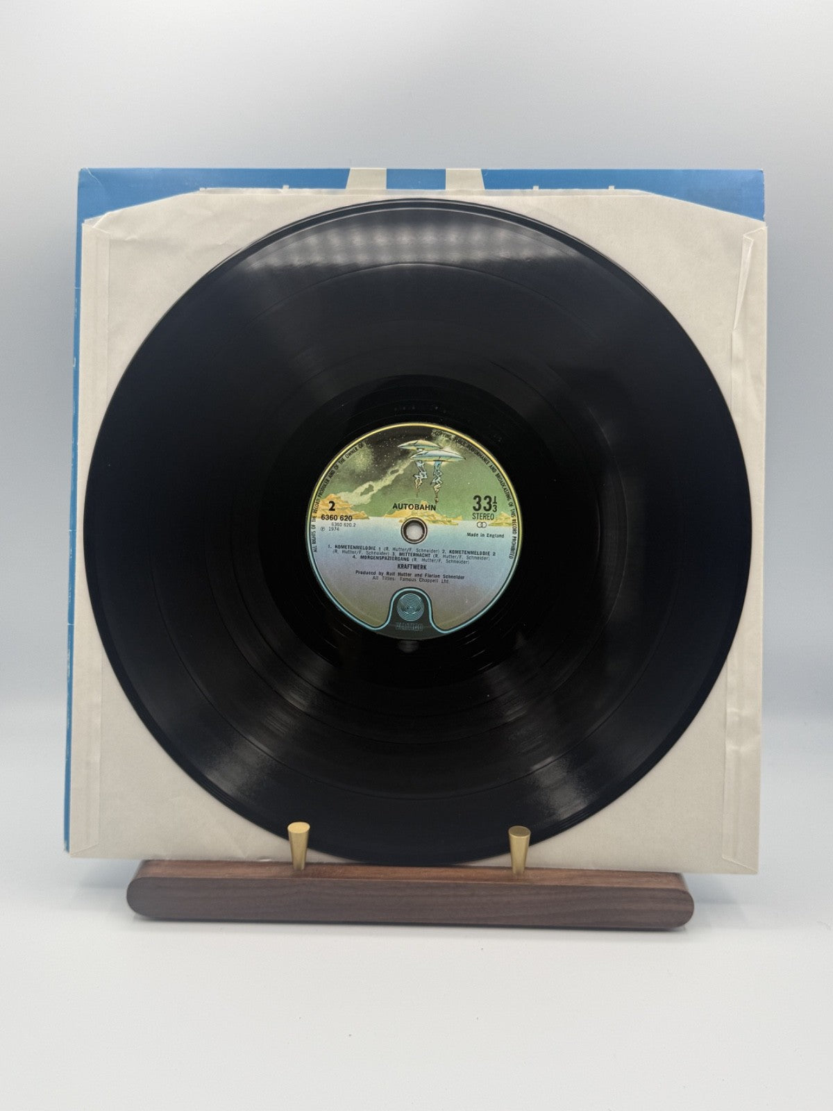 Kraftwerk Autobahn LP 6360 620 UK 1975 1Y1/2Y6 Vertigo - EX/EX