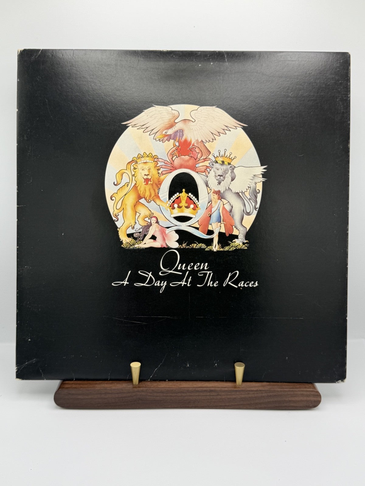 Queen A Day At The Races UK LP 1976 EMTC104 Sterling 4U/4U VG+/VG+ Original