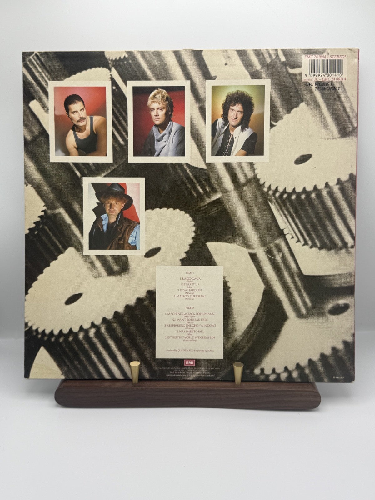 Queen The Works Vinyl LP EMI EMC 2400141 UK 1984 1st Press Sterling Inner VG++