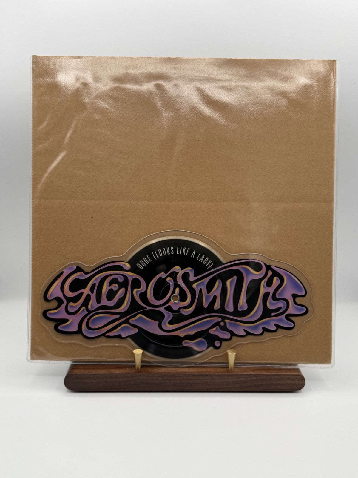 Aerosmith Dude Looks Like A Lady 7" Shaped Picture Disc GEF72P - VG+