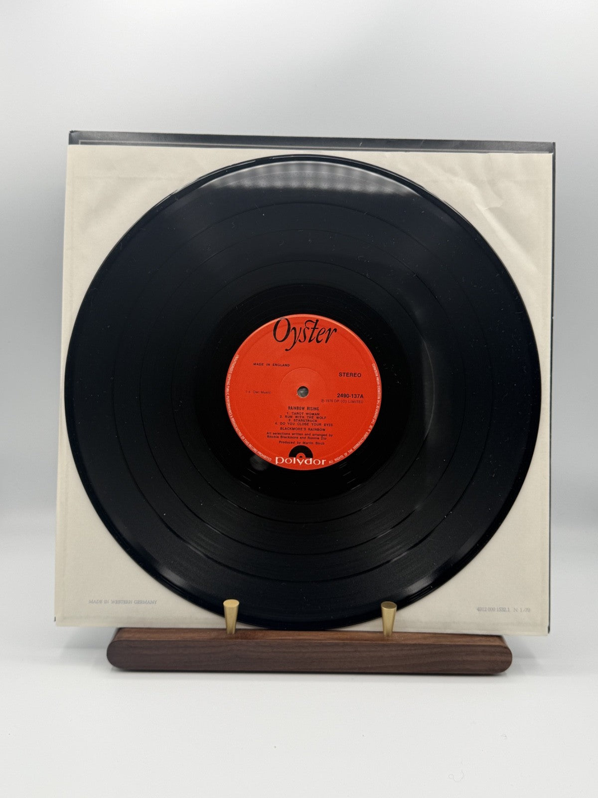 Rainbow Rising LP Vinyl 2490 137 UK 1976 STERLING MASTERDISK G.K. - EX/EX