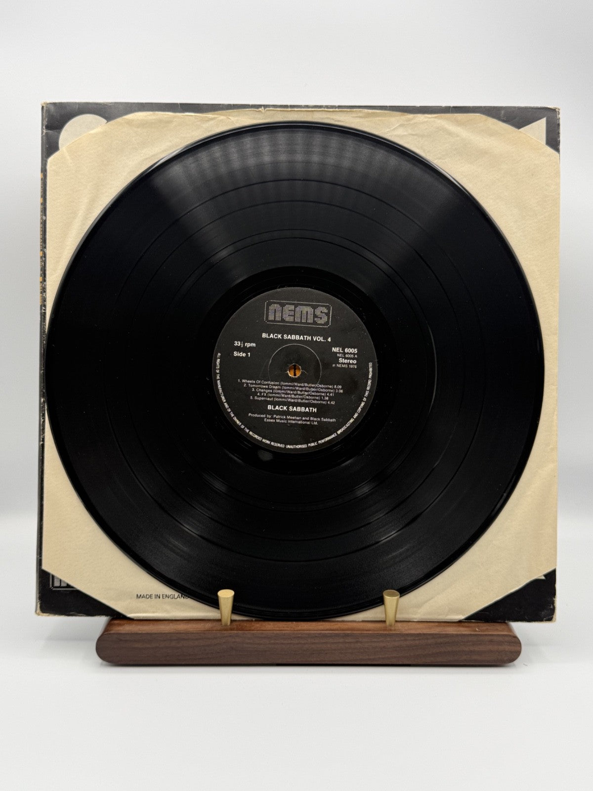 Black Sabbath Vol 4 LP Vinyl NEMS NEL 6005 UK 1976 - VG+/VG+