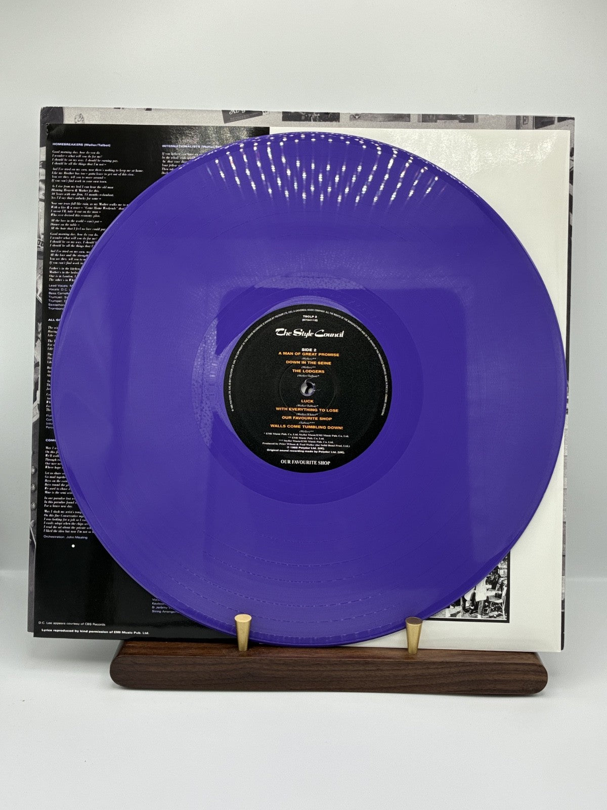 The Style Council: Our Favourite Shop Purple Vinyl LP 2023 Limited Edition EX/EX