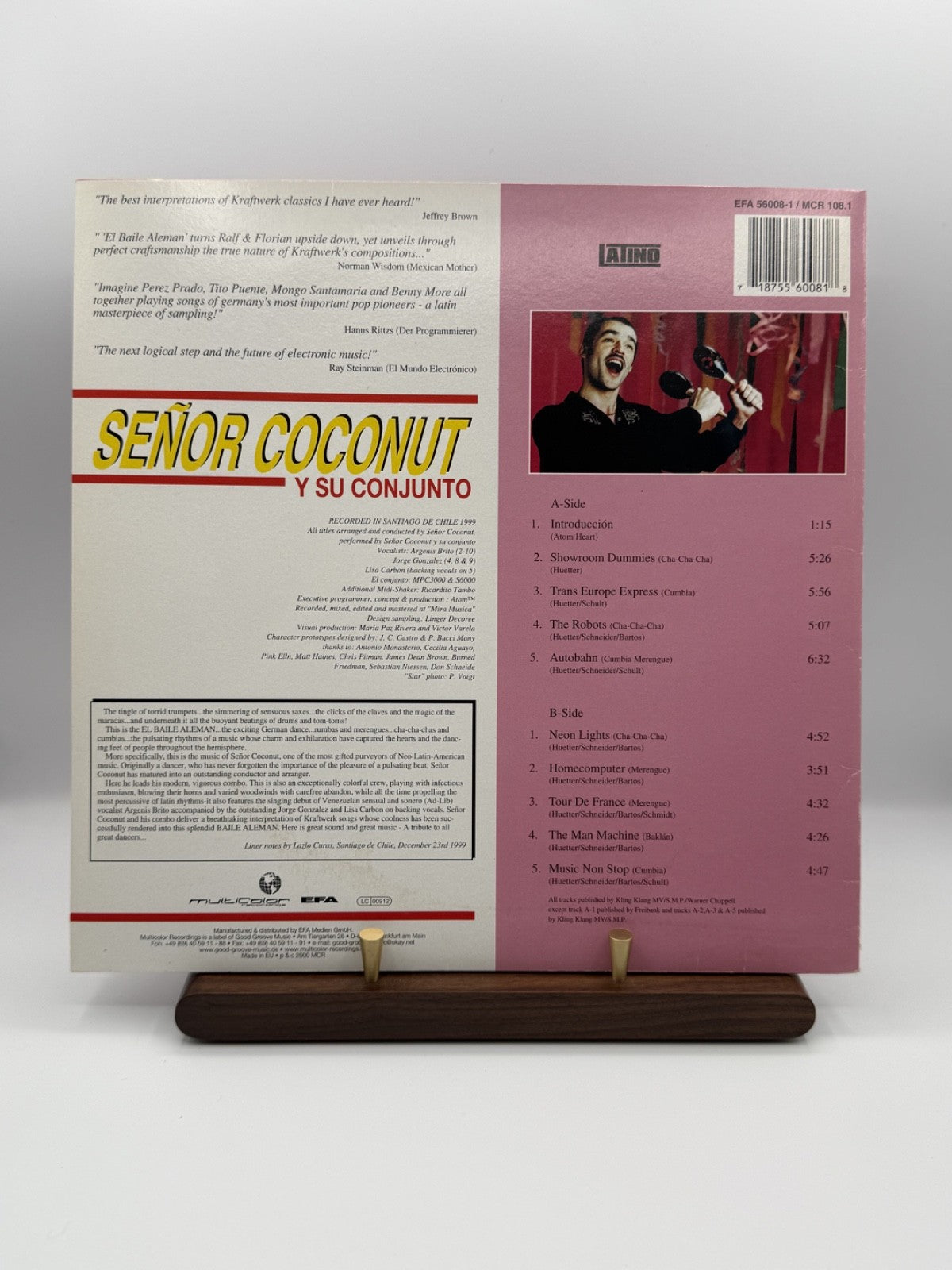 Senor Coconut El Baile Aleman LP Vinyl MCR 108.1 Kraftwerk Covers - VG++/VG++