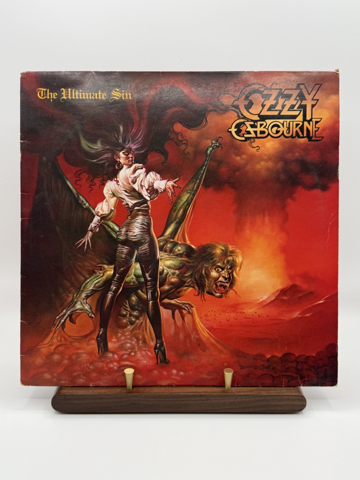 Ozzy Osbourne The Ultimate Sin LP Album Vinyl Record EPC 26404 - VG/VG+