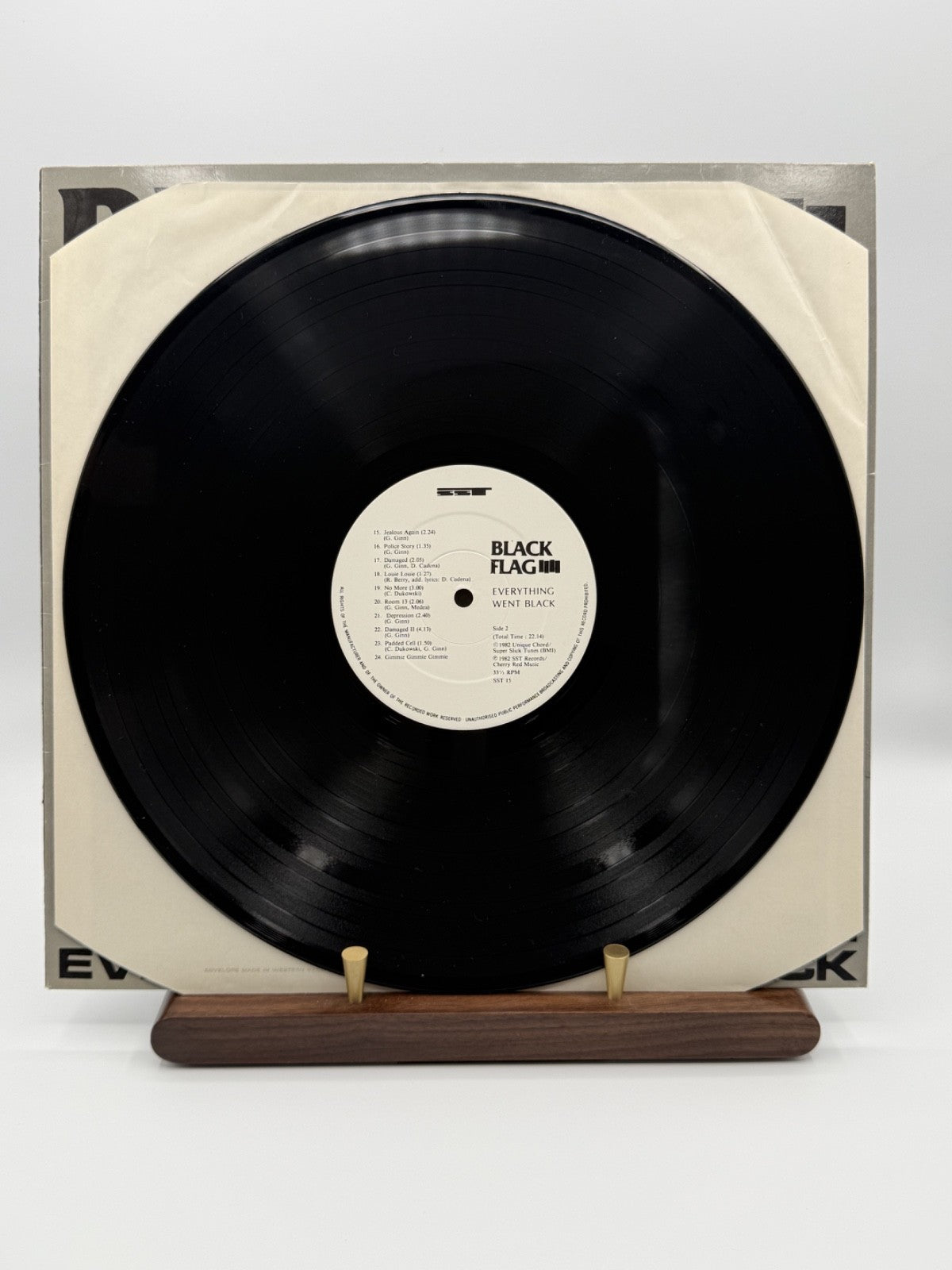 Black Flag Everything Went Black LP Vinyl Record SST 015 UK 1983 - EX/EX