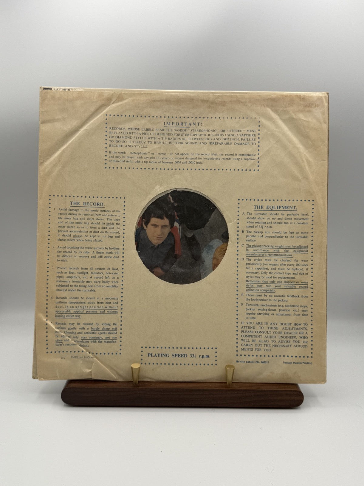 The Who My Generation LP LAT 8616 UK 1965 Mono 1B/1B - VG+/VG(+)