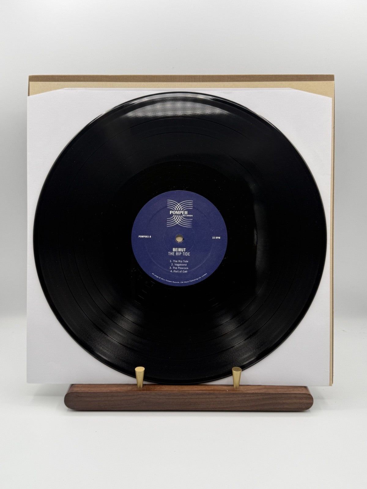Beirut The Rip Tide LP Vinyl Record POMP003 UK Black Vinyl - EX+/EX+