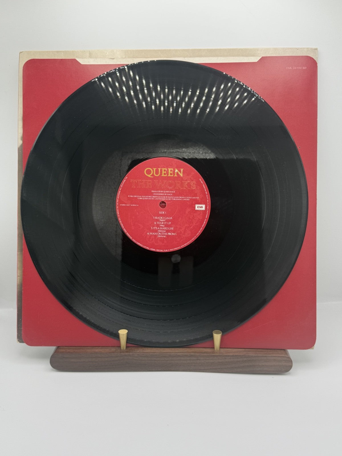 Queen The Works Vinyl LP EMI EMC 2400141 UK 1984 1st Press Sterling Inner VG++