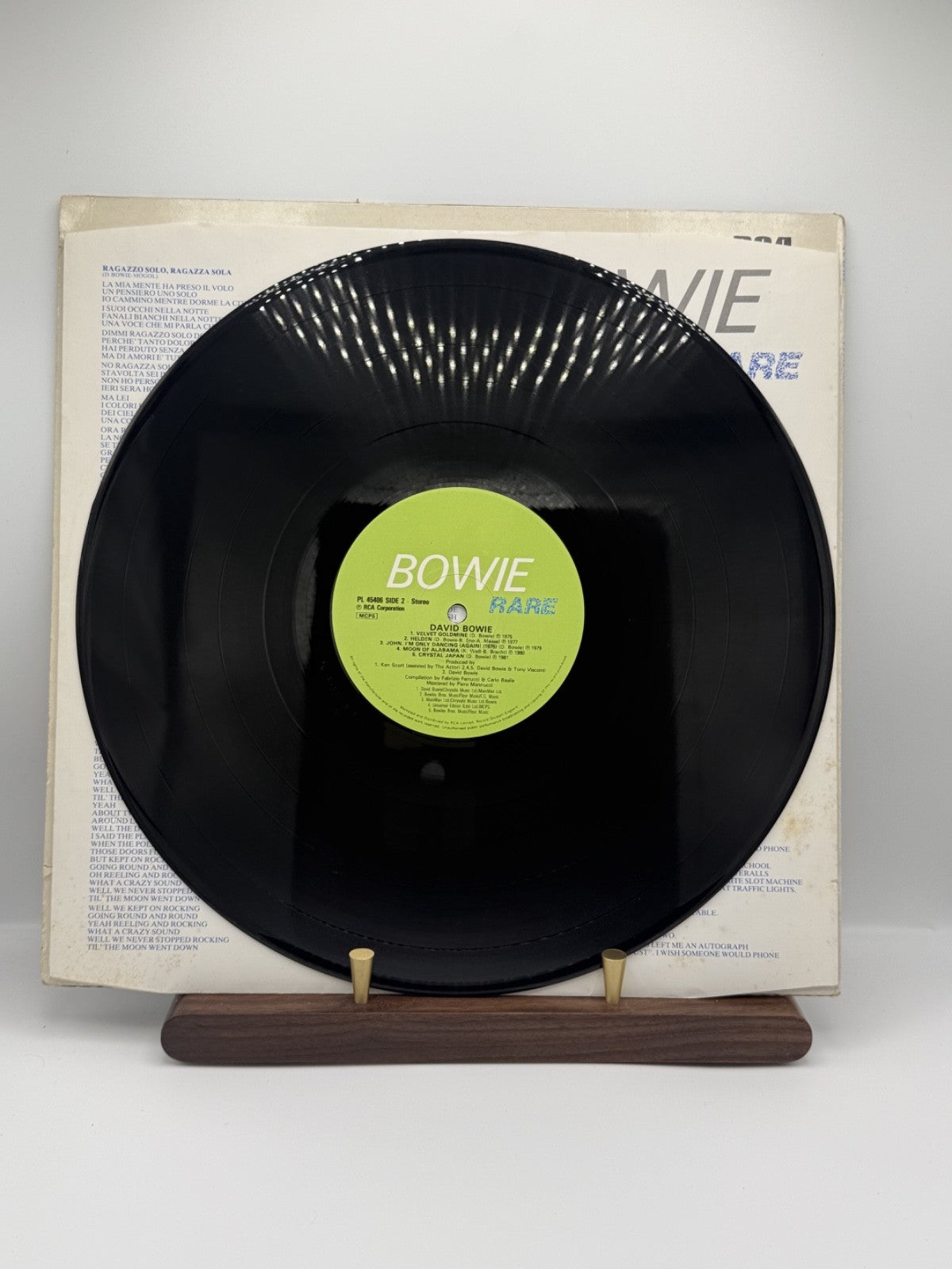 David Bowie Rare LP PL 45406 UK 1st Press JA Cut VG+/VG++