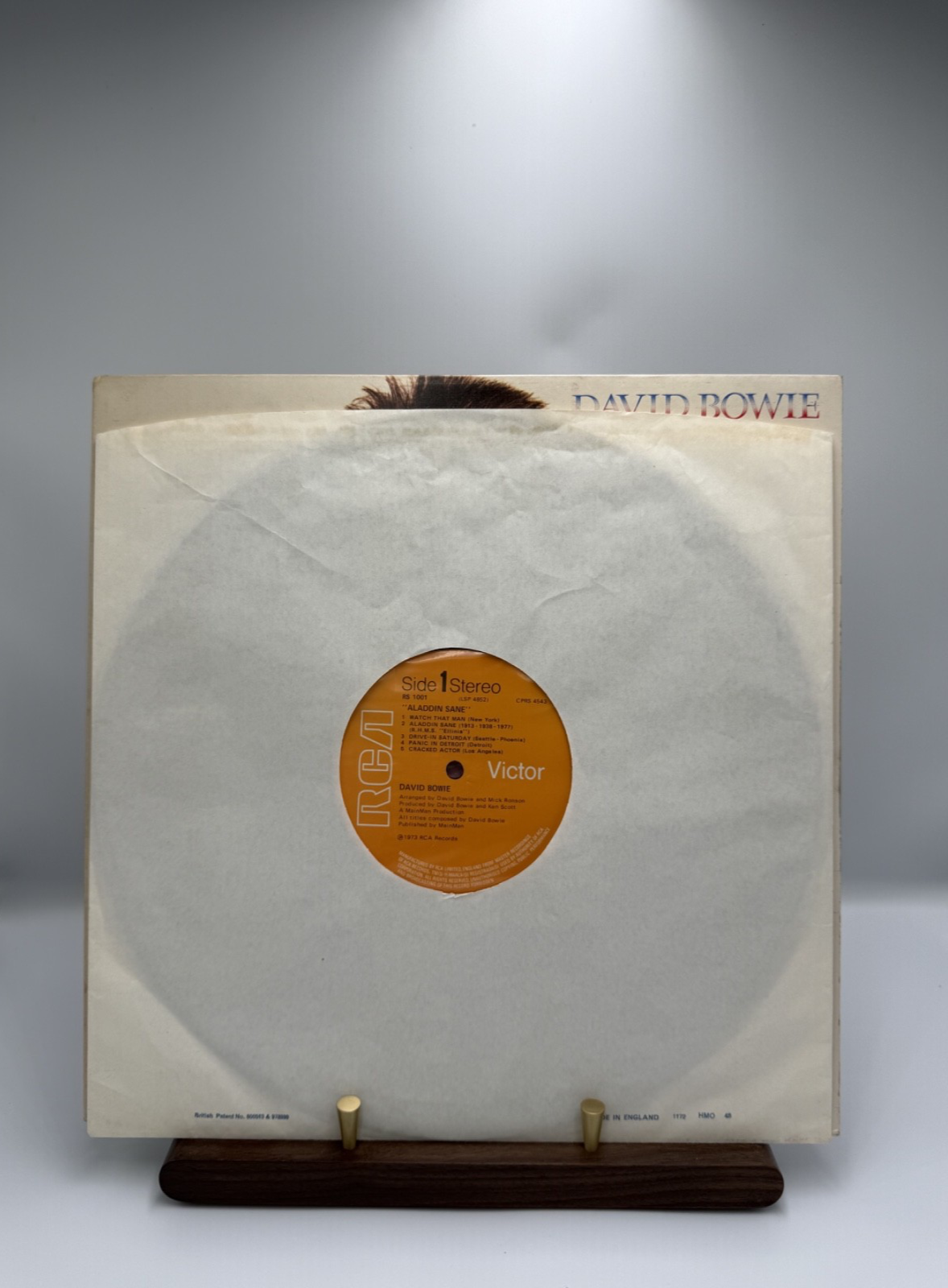 DAVID BOWIE Aladdin Sane – UK 1st Pressing – RCA Victor Orange Label