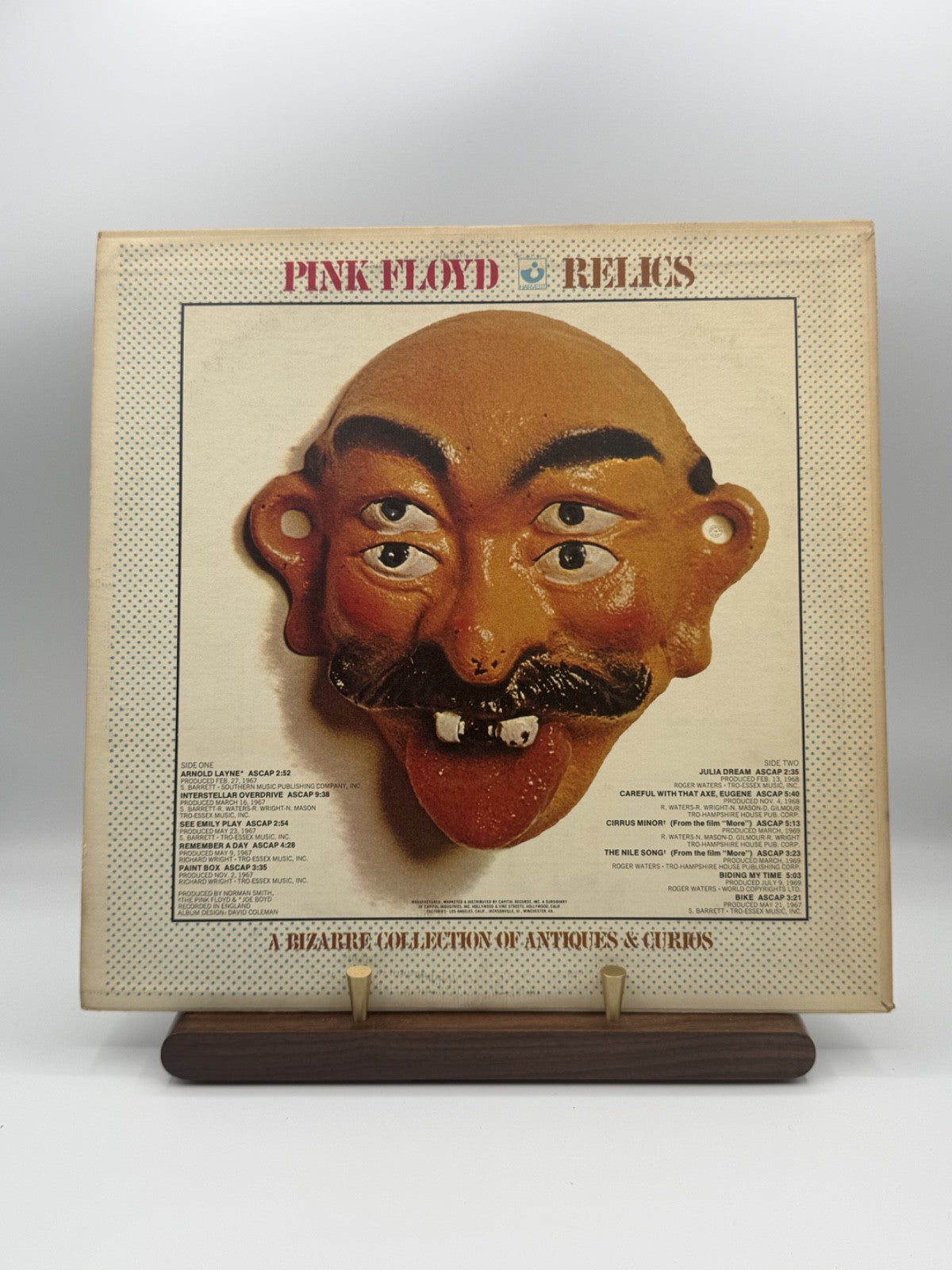 Pink Floyd Relics LP Vinyl SW-759 US 1971 Los Angeles F6/F8 - VG/VG++