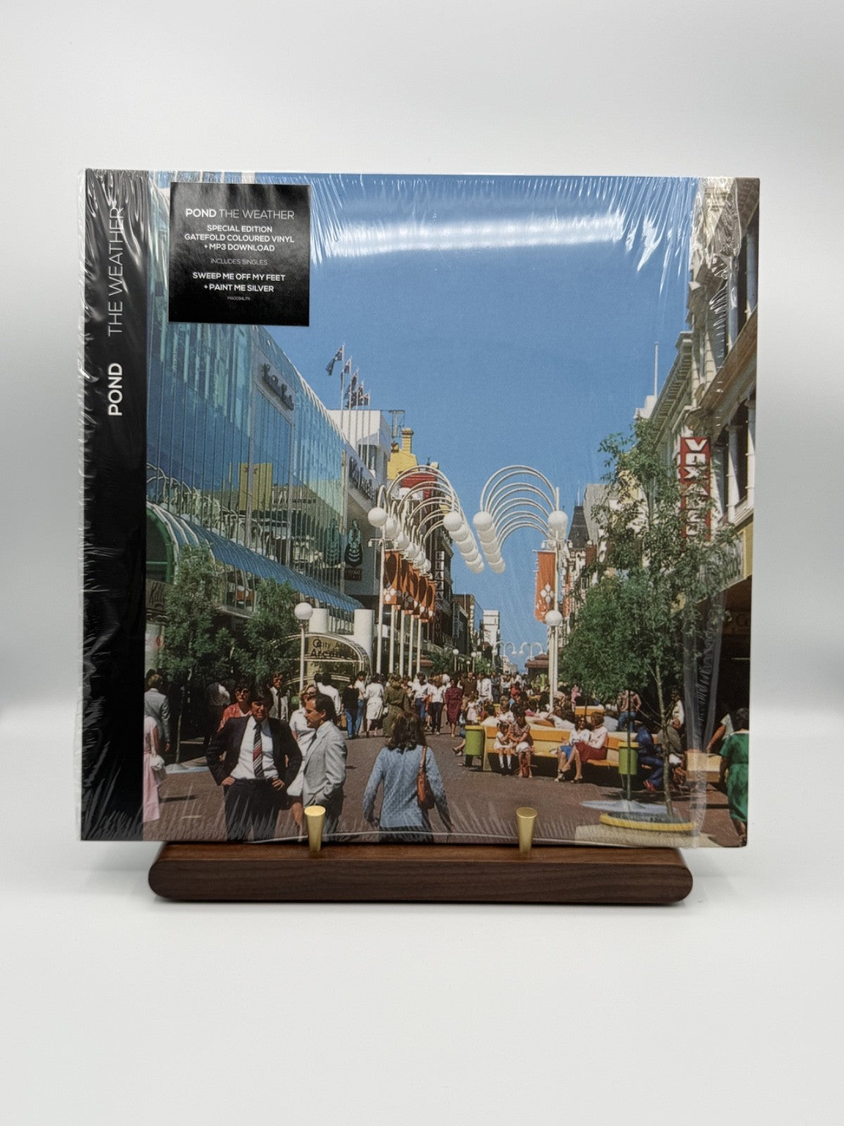 Pond The Weather White Blue Splatter LP Vinyl MA0094LPX - EX+/EX+