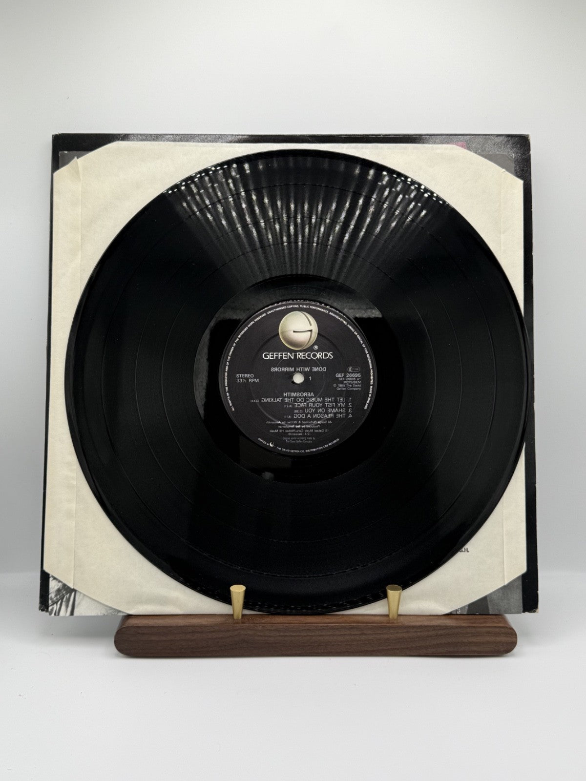 Aerosmith Done With Mirrors Vinyl LP GEF 26695 UK 1st Press A1/B1 EX/EX