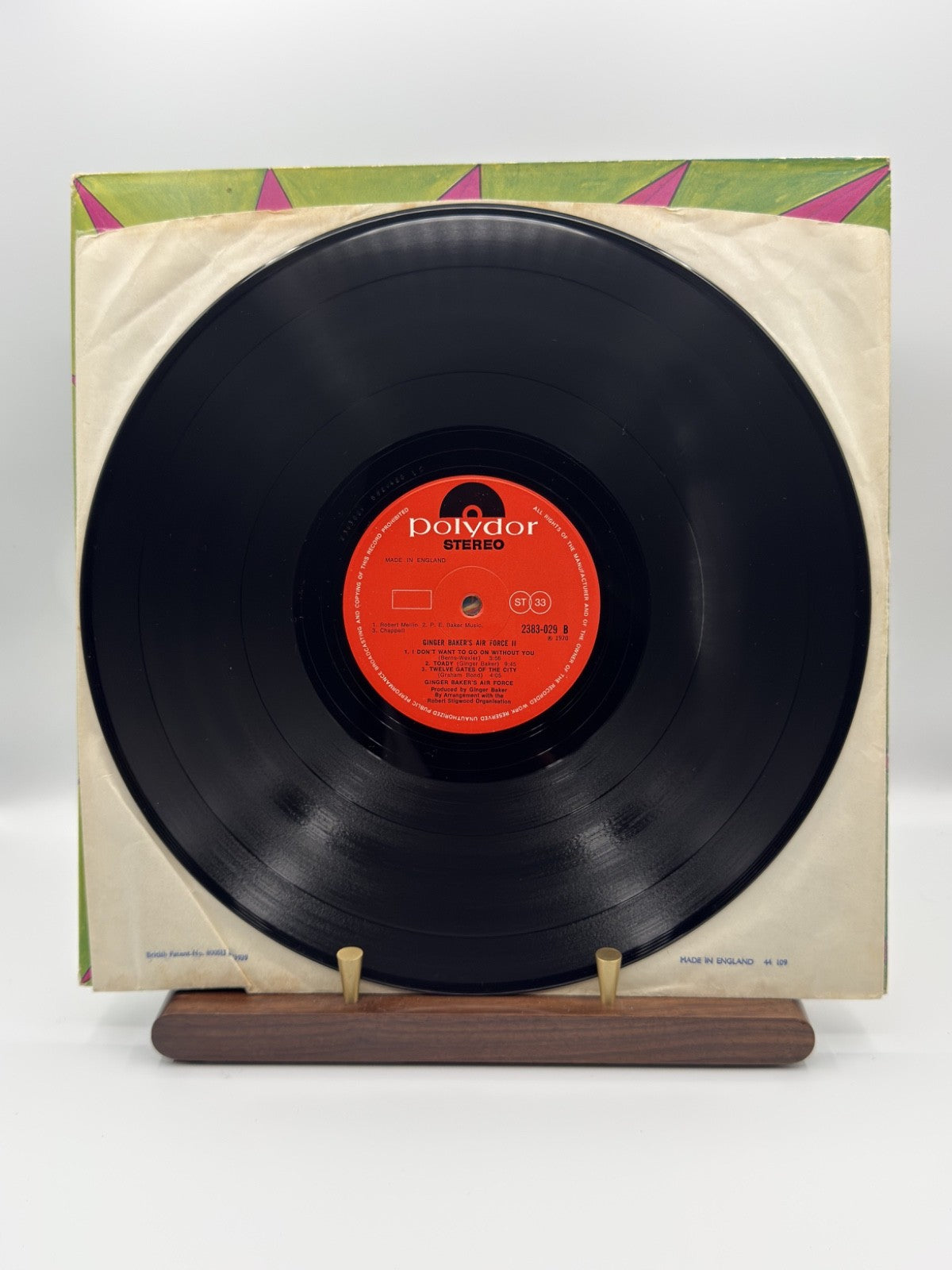 Ginger Baker's Air Force 2 LP 2383 029 UK 1970 A3/B2 + Insert - VG+/VG+