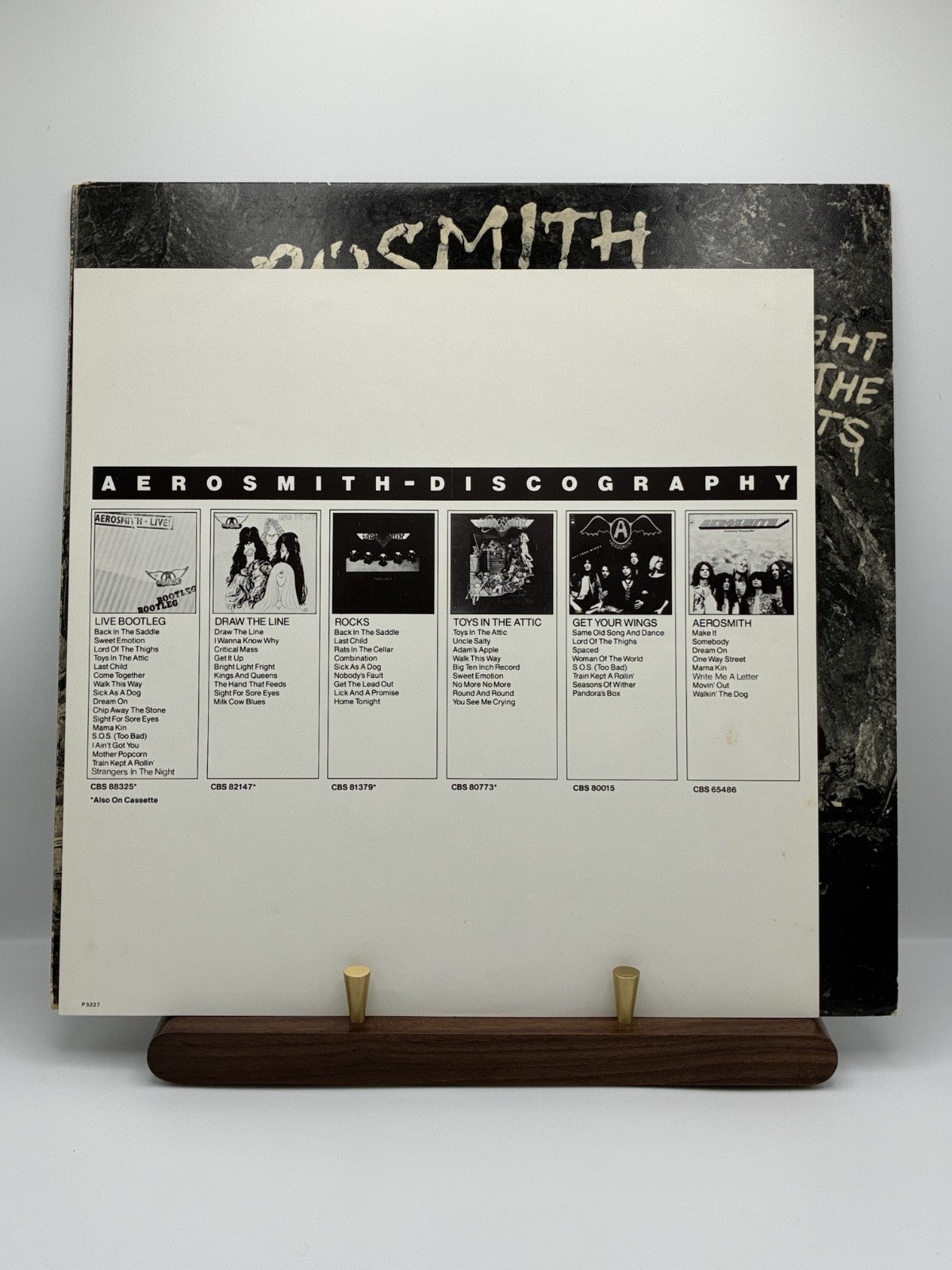 Aerosmith Night in the Ruts UK 1979 CBS 83680 A1/B1 1st Press LP VG+/VG++