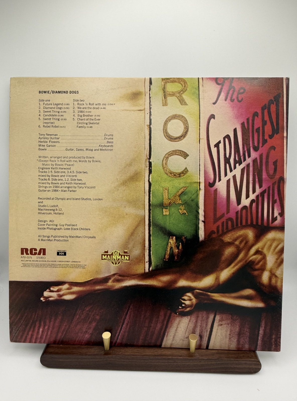 David Bowie – Diamond Dogs LP | UK RCA Orange Label | A2N/A5B | EX Sleeve / Near
