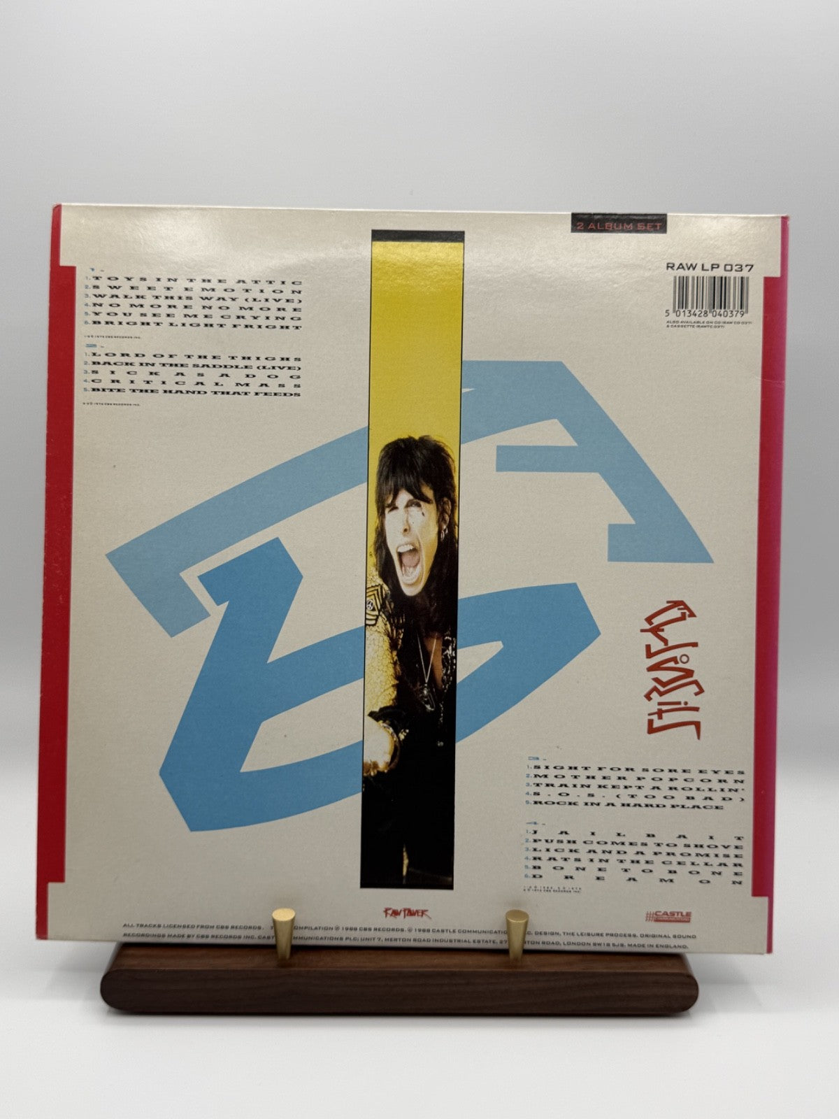 Aerosmith Anthology 2LP Album Vinyl Record RAW LP037 - VG++/EX