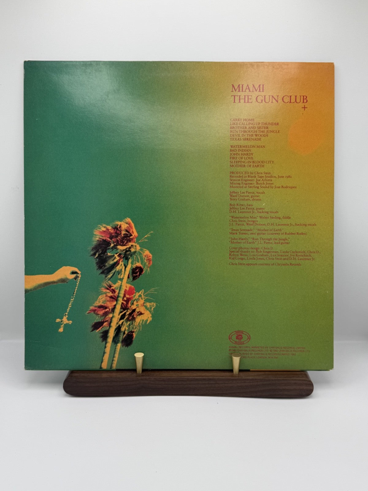 The Gun Club Miami LP CHR 1398 UK 1st Press Tone VG+/EX