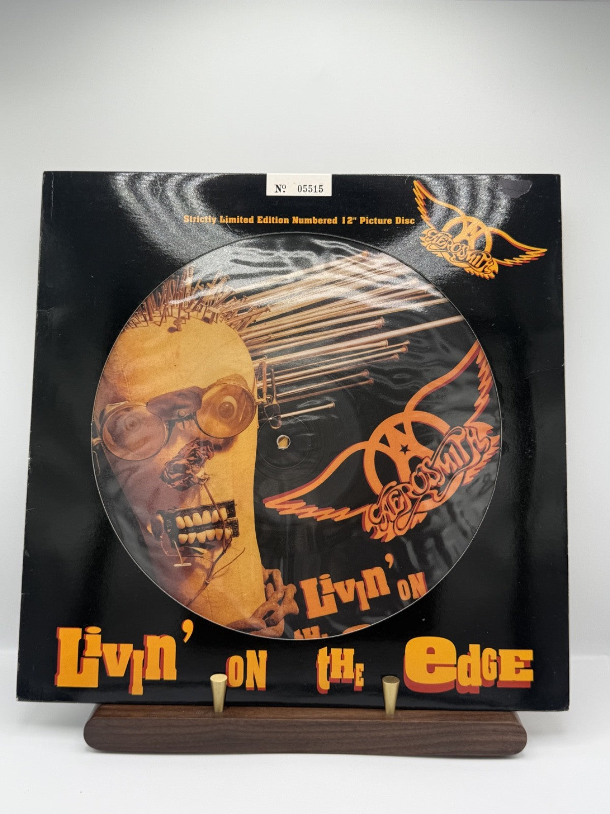 Aerosmith Livin' On The Edge 12" Picture Disc GFSTP 35 UK 1993 Ltd Edition EX/EX