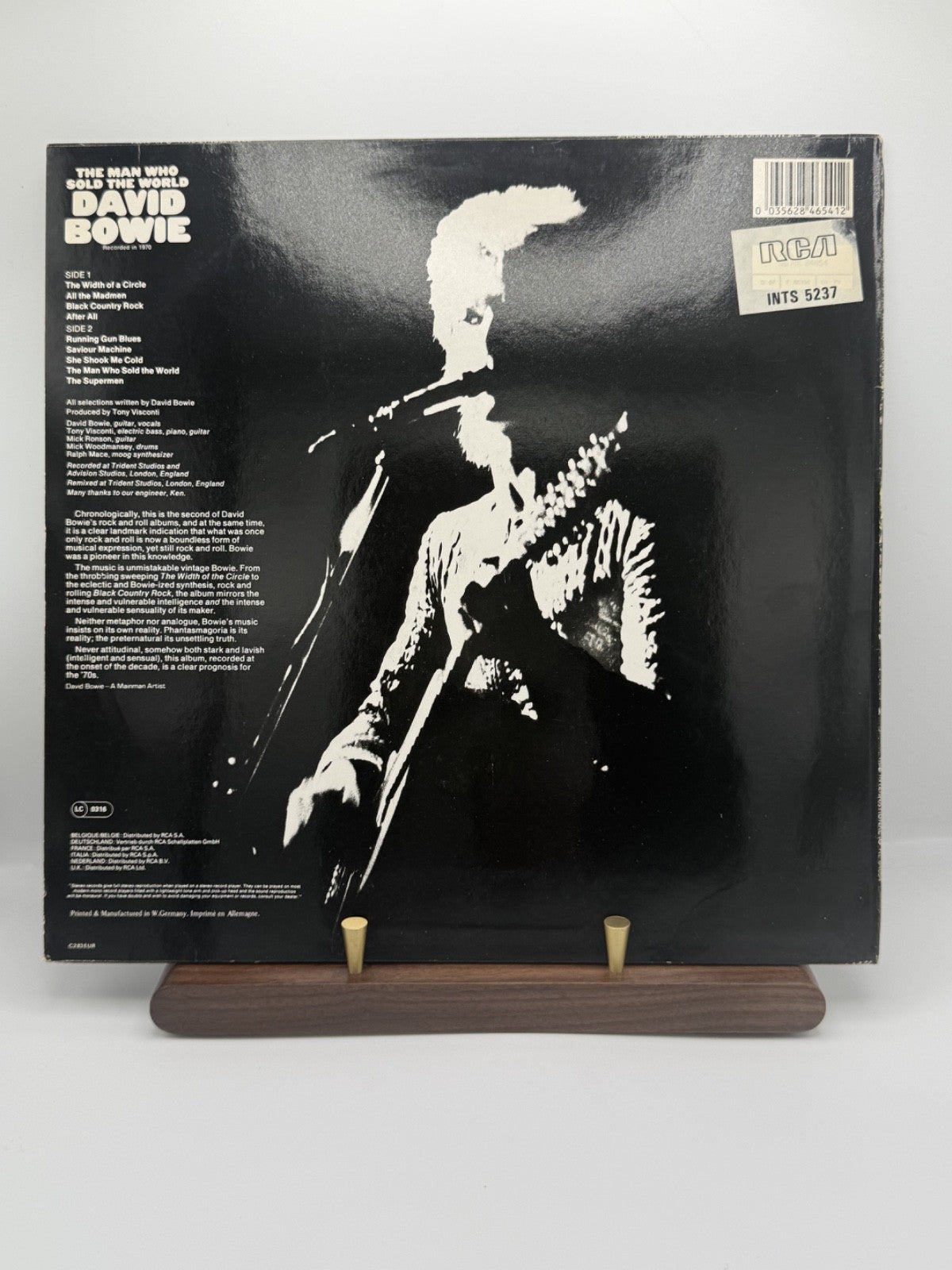 David Bowie The Man Who Sold The World Vinyl LP RCA International 84654 VG+/EX+
