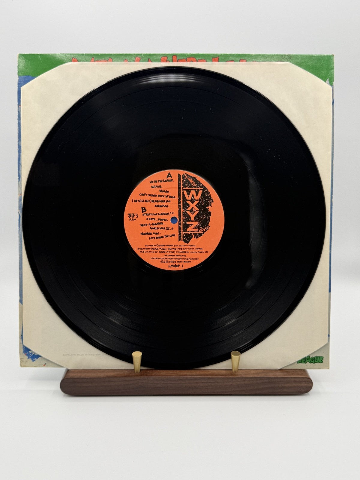 Anti-Nowhere League We Are... The League LP LMNOP1 1982 Censored - VG+/VG+