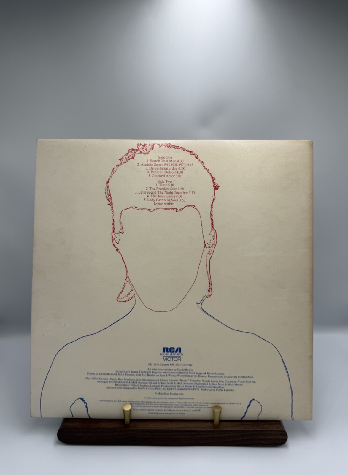 DAVID BOWIE Aladdin Sane – UK 1st Pressing – RCA Victor Orange Label