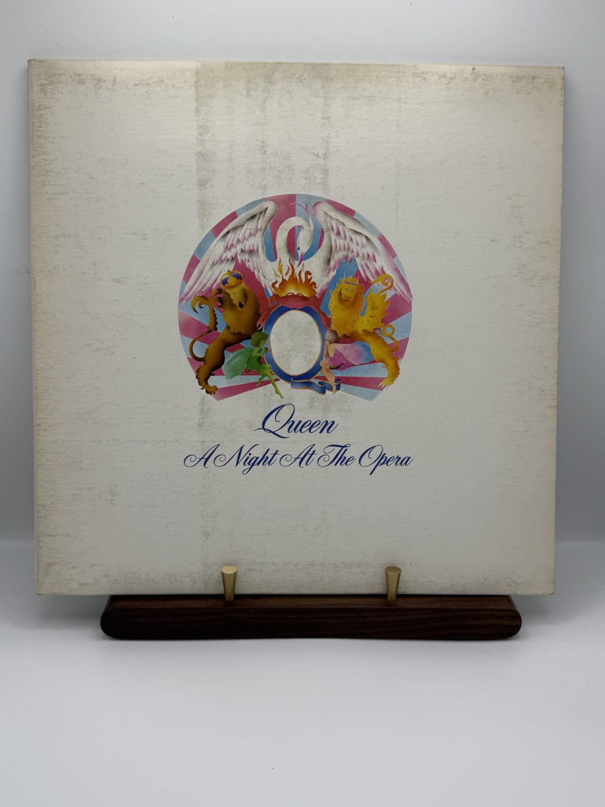 Queen A Night At The Opera 1975 Canada Elektra Butterfly Embossed LP VG(+)/VG+