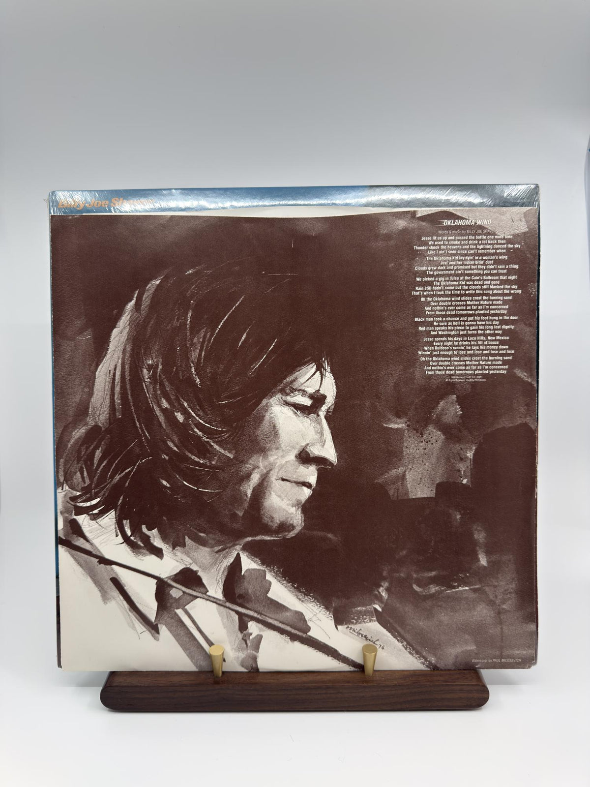 Billy Joe Shaver 1982 actual copy printed inner