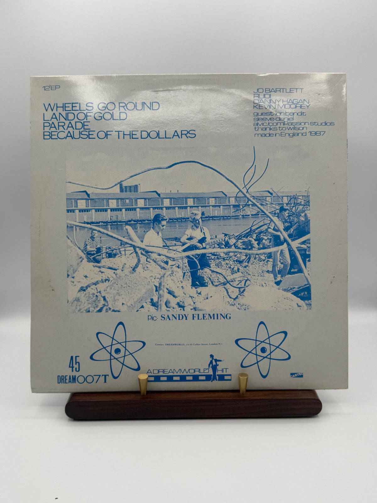 Bluetrain Land Of Gold 1987 UK Dreamworld 12 inch EP back sleeve