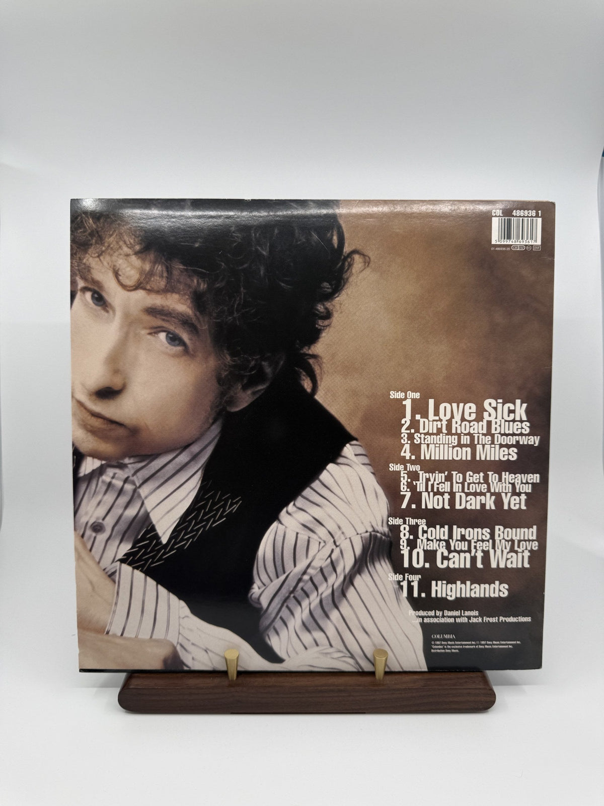 Bob Dylan Time Out Of Mind 1997 European Columbia 2LP — rear cover and barcode