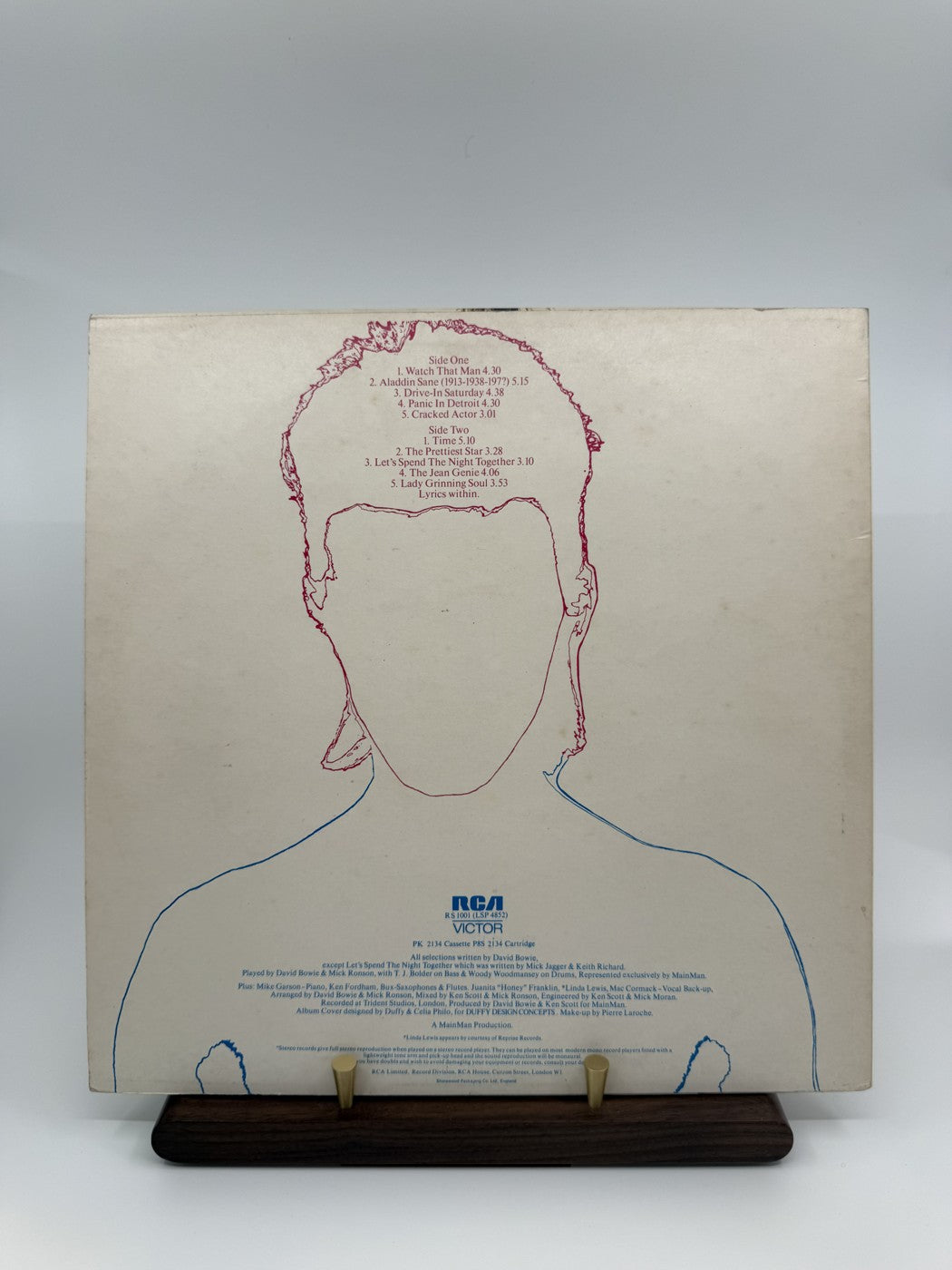 David Bowie Aladdin Sane RS1001 actual copy photo 8453