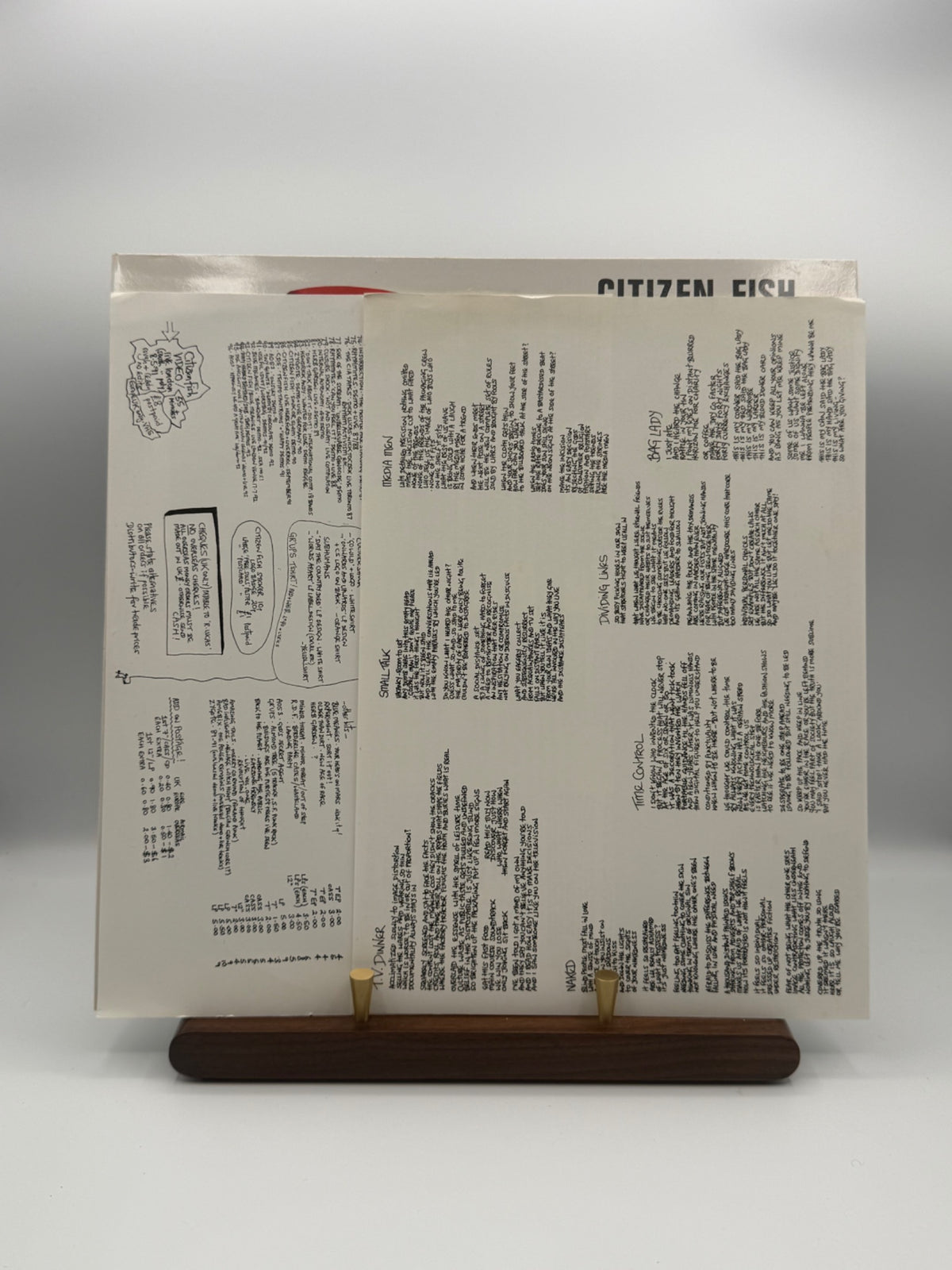 Citizen Fish Flinch FISH 31 original lyric insert
